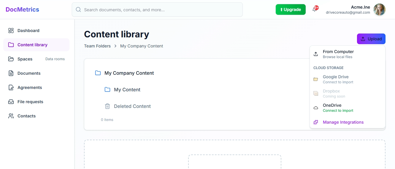 DocMetrics walkthrough preview